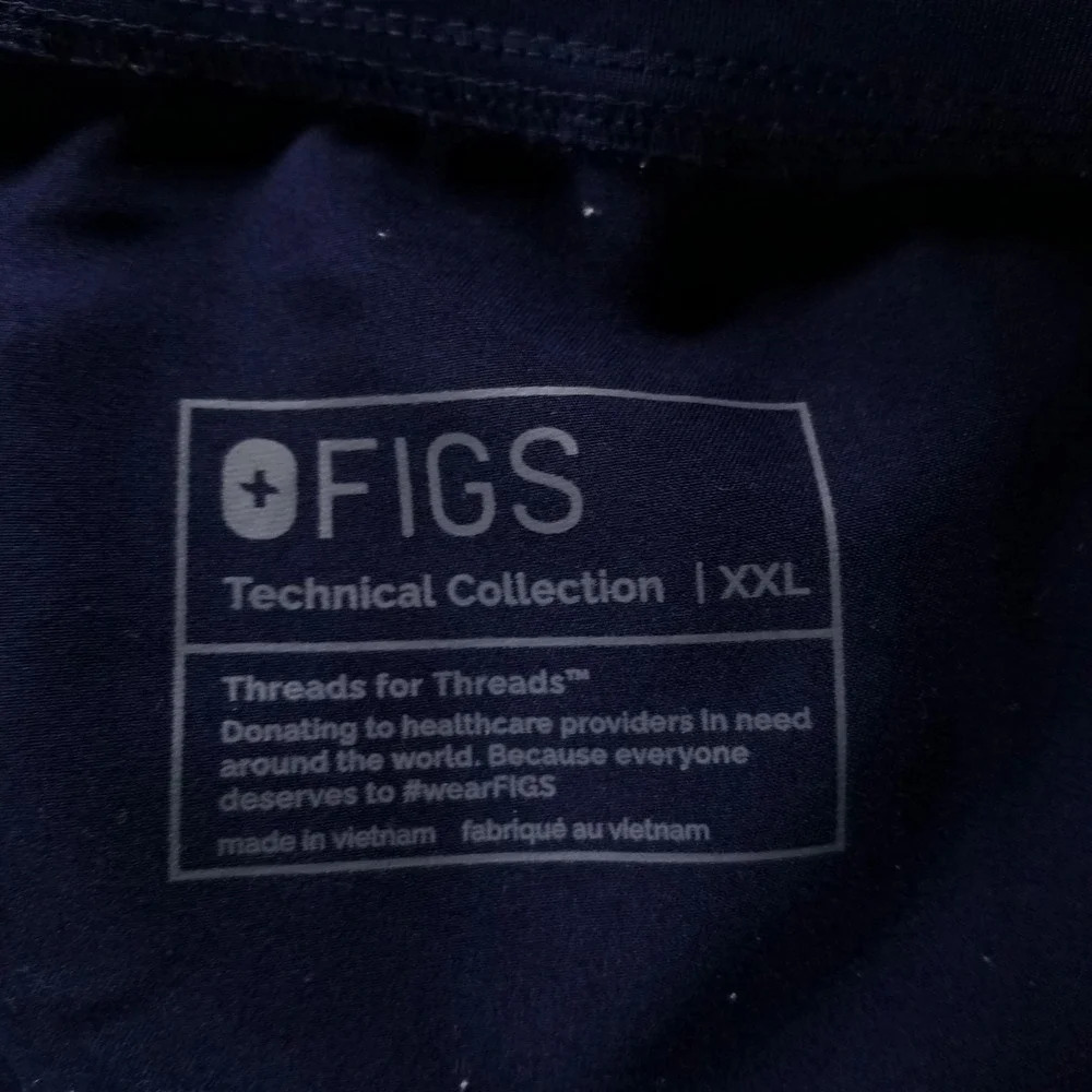 FIGS Pants Mens 2XL Blue Technical Collection Scrub Cargo Stretch Workwear Nurse